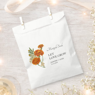 Bolsa De Papel Que el amor crezca Marigold Seed Boda