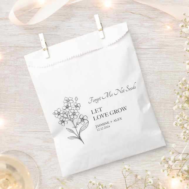 Bolsa De Papel Que el amor crezca, olvídenme, no la maleta de la  (Cortado)