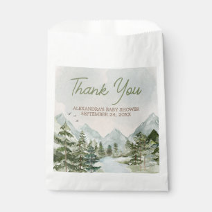 Bolsa De Papel Que la aventura empiece Woodland Baby Shower