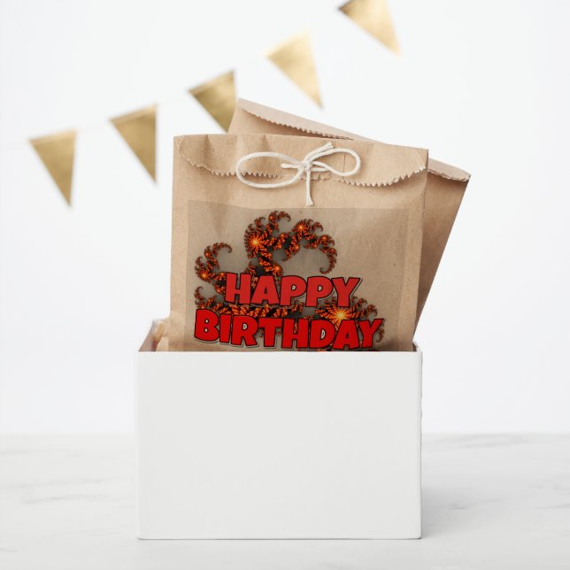 Bolsa De Papel Que tenga un día bendito. Feliz cumpleaños (Fiesta)