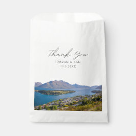 Bolsa De Papel Queenstown Wedding Favor Gracias