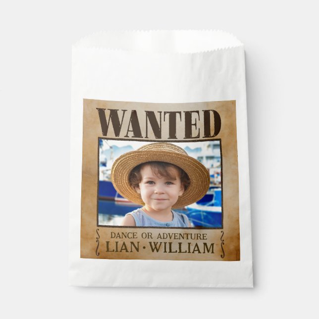 Bolsa De Papel ¡QUERIDO! Fiesta de cumpleaños de los piratas Bols (Anverso)