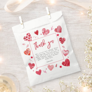 Bolsa De Papel Querido Tarjeta de agradecimiento para baby show