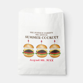 Bolsa De Papel Queso Burger Cheeseburger BBQ Cocina de Barbacoa