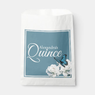 Bolsa De Papel Quinceañera azul claro elegante - Personalizado Ch