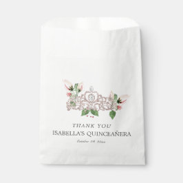 Bolsa De Papel Quinceañera rosa elegante