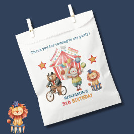 Bolsa De Papel Quinto cumpleaños del Carnaval de Circo Grande Top