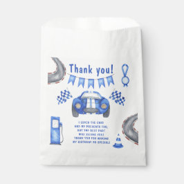 Bolsa De Papel Race Car First Birday Party Gracias