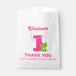 Bolsa De Papel Rana primera fiesta de cumpleaños bolsa de favor