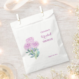 Bolsa De Papel Ranunculus & Anemones Bridal Shower personalizable