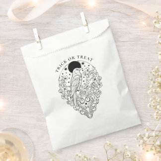 Bolsa De Papel Raven Celestial Halloween Truco o Trato