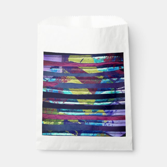 Bolsa De Papel Rayas metálicas (Anverso)