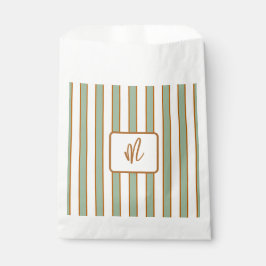 Bolsa De Papel Rayas Modernas Retro de Chili Lima