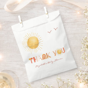 Bolsa De Papel Rayito de Sol Boho Verano Gracias