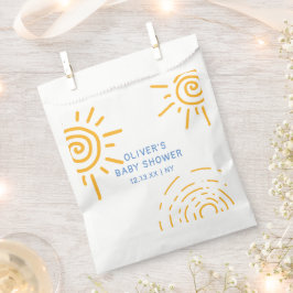 Bolsa De Papel Rayo Retro Moderno De Sunshine Baby Shower