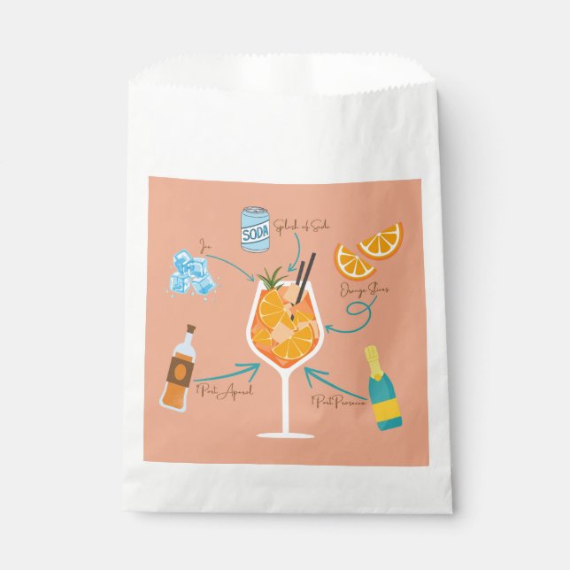Bolsa De Papel Receta de Aperol (Anverso)