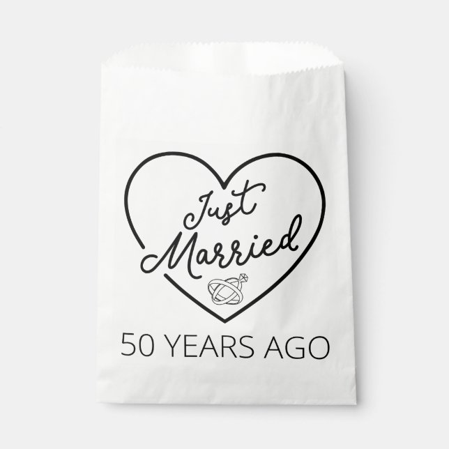 Bolsa De Papel Recién casado hace 50 años III (Anverso)