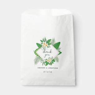 Bolsa De Papel Recuerdo de boda hawaiano Aloha con acuarela