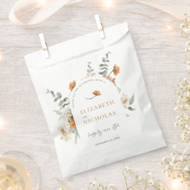Bolsa De Papel Recuerdos de boda botánicos de flora boho