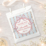 Bolsa De Papel Red and Blue Fancy Floral Bridal Shower Dessert<br><div class="desc">A charming blend of vintage elegance and playful femininity, this party decor collection features soft preppy florals paired with delicate coquette bows. Designed to feel timeless yet fresh, each piece brings a sweet, polished touch to your celebration. ★ Let me help you plan your next party! ★ If you need...</div>