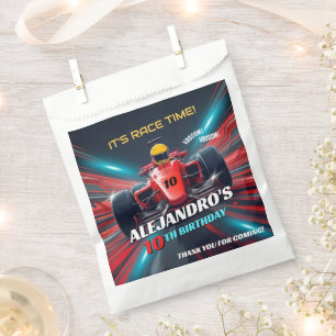 Bolsa De Papel Red Grand Prix Racing Car Birthday