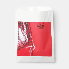 Bolsa De Papel Red Roja Adolescente y Deportes de Voleibol