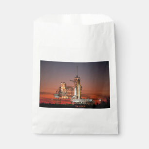 Bolsa De Papel Red Sky para el lanzamiento del transbordador espa
