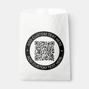 Bolsa De Papel Reemplazar con su propio código QR o imagen cargad