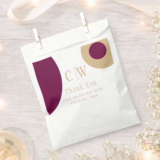 Bolsa De Papel Regalo de agradecimiento de boda Vino Verde con Ba (Cortado)