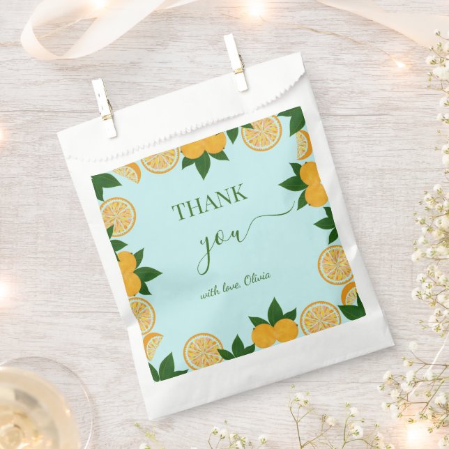 Bolsa De Papel Regalo de Baby Shower fresco para naranja Fiesta F (Cortado)