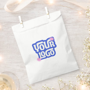 Bolsa De Papel Regalo de Favor de Promoción de Logotipo Comercial