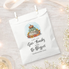 Bolsa De Papel Regalo de girasol de calabaza de Acción de Gracias