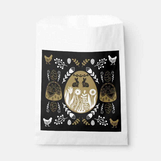 Bolsa De Papel Regalo de vacaciones de Pascua de Abril (Anverso)