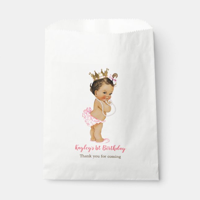 Bolsa De Papel Regalo Princess 1day/Baby Shower (Anverso)