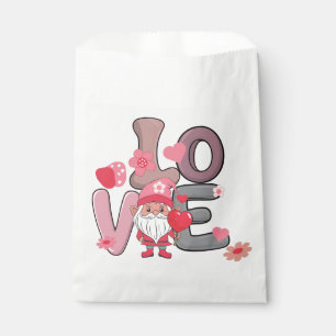Bolsa De Papel regalos del día de San Valentín Doodle LOVE