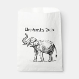 Bolsa De Papel Regla de los Elefantes