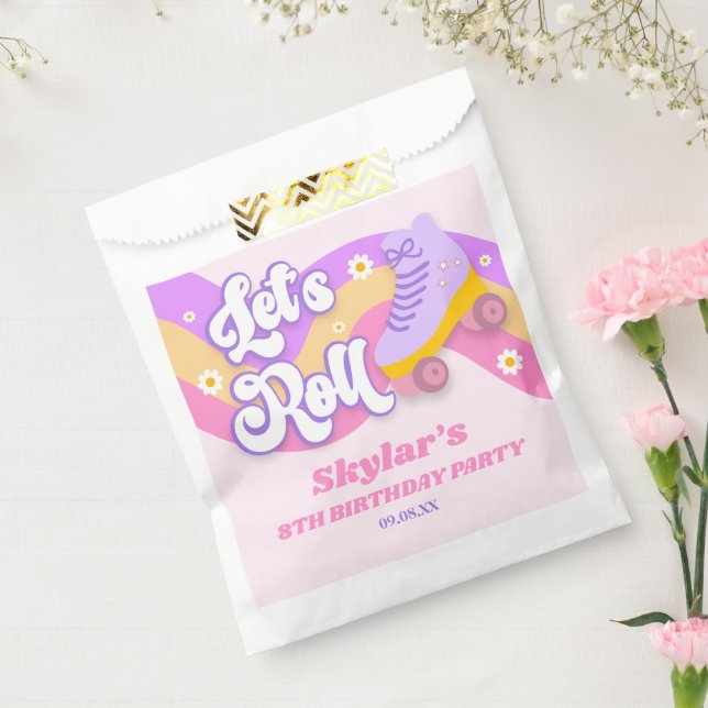 Bolsa De Papel Renovemos a la fiesta de cumpleaños del patinaje s (Sellado)