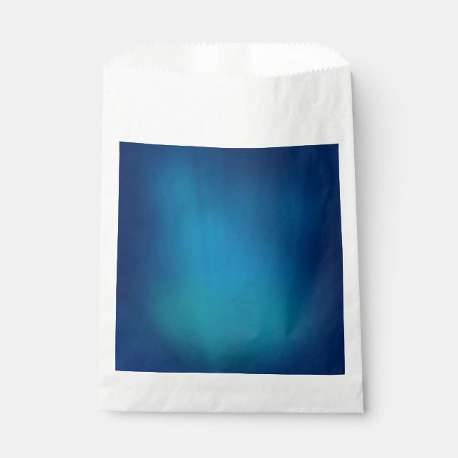 Bolsa De Papel Resplandor Azul Profundo Subacuático (Anverso)