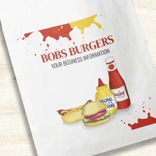 Bolsa De Papel Restaurante Personalizado Hamburger To Go