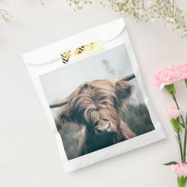 Bolsa De Papel Retrato de vaca Highland