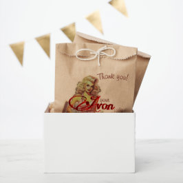 Bolsa De Papel Retro Avon Gracias