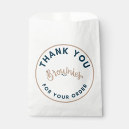 Bolsa De Papel Retro Brownies thank you for your order