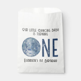 Bolsa De Papel Retro Disco Ball First Birthday Party