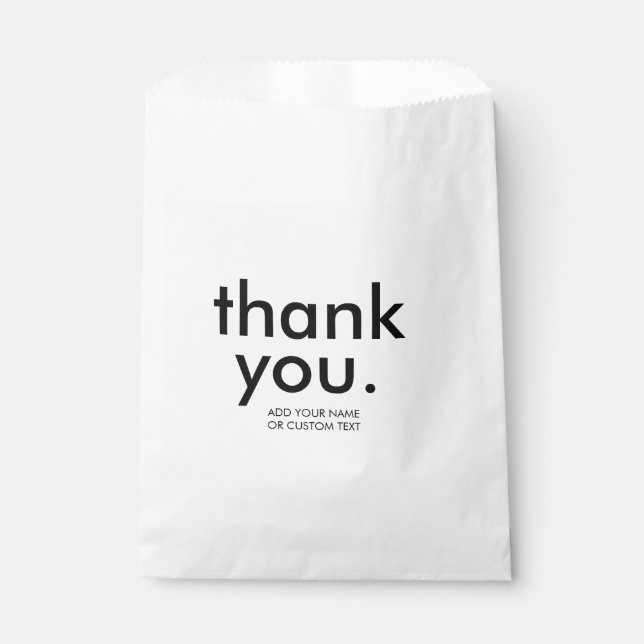 Bolsa De Papel Retro Negro & Blanco | Diseño Personalizado de Agr (Anverso)