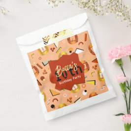 Bolsa De Papel Retro Orange Tamagotchi Birthday