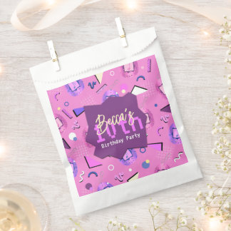 Bolsa De Papel Retro Pink Tamagotchi Birthday