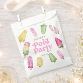 Bolsa De Papel Retro Popsicle Birthday Pool Fiesta