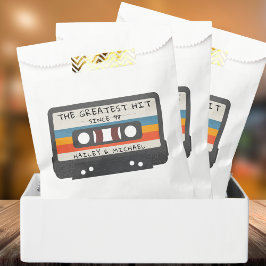 Bolsa De Papel Retro Vintage El Mayor Boda De Cassette Golpeado