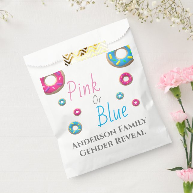 Bolsa De Papel Revelación de género de donut (Sellado)