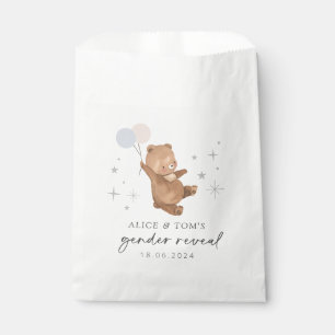 Bolsa De Papel Revelación de género de globos de osito de peluche